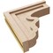 Ekena Millwork 4"W x 16"D x 16"H Thin Highland Rough Cedar Woodgrain TimberThane Corbel, Primed Tan CORUR04X16X16HLDRCPR - alternate 2